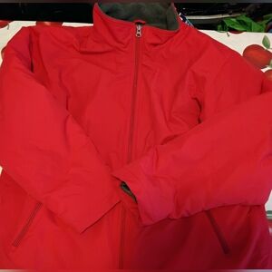 Lands End Women's Size Medium Fleece Lined Warm Full Zip Jacket